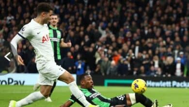 Tottenham steal dramatic 2-1 win over Brighton with Johnson's 96th-Minute screamer