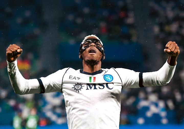 Serie A: Osimhen nets hat-trick as Napoli thrash Sassuolo 6-1