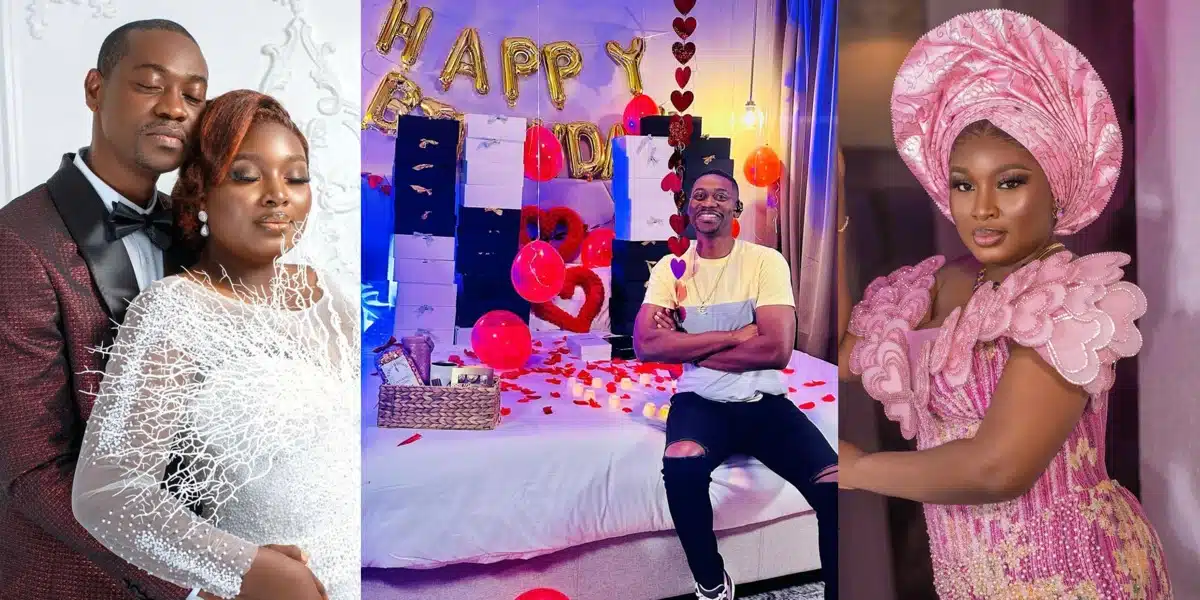 Adedimeji Lateef positively shocked as he receives 40 gifts from wife on his 40th birthday