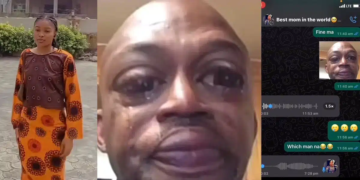 “People will think you have something with this man” — Girl shares her mother’s hilarious reaction to WhatsApp sticker