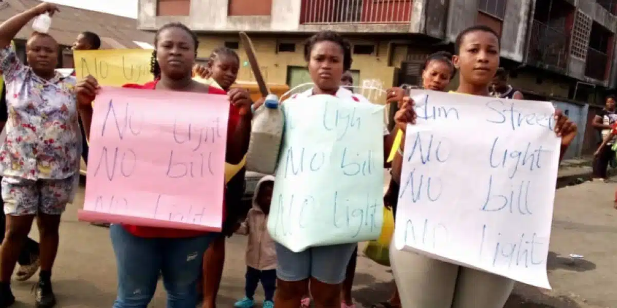 “Our husbands refused to touch us because of heat” — Rivers state women take protest to PHCN office