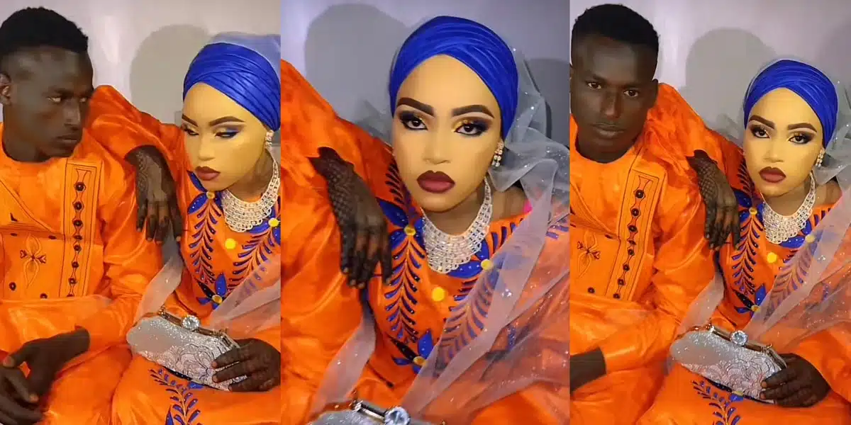 “Fear Dey catch the husband sef” — See bride’s makeup that got many people talking