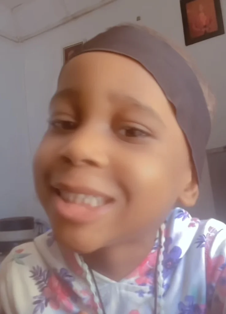 “Are you a human seller” — Mother shares video of her son doing an advert for her 