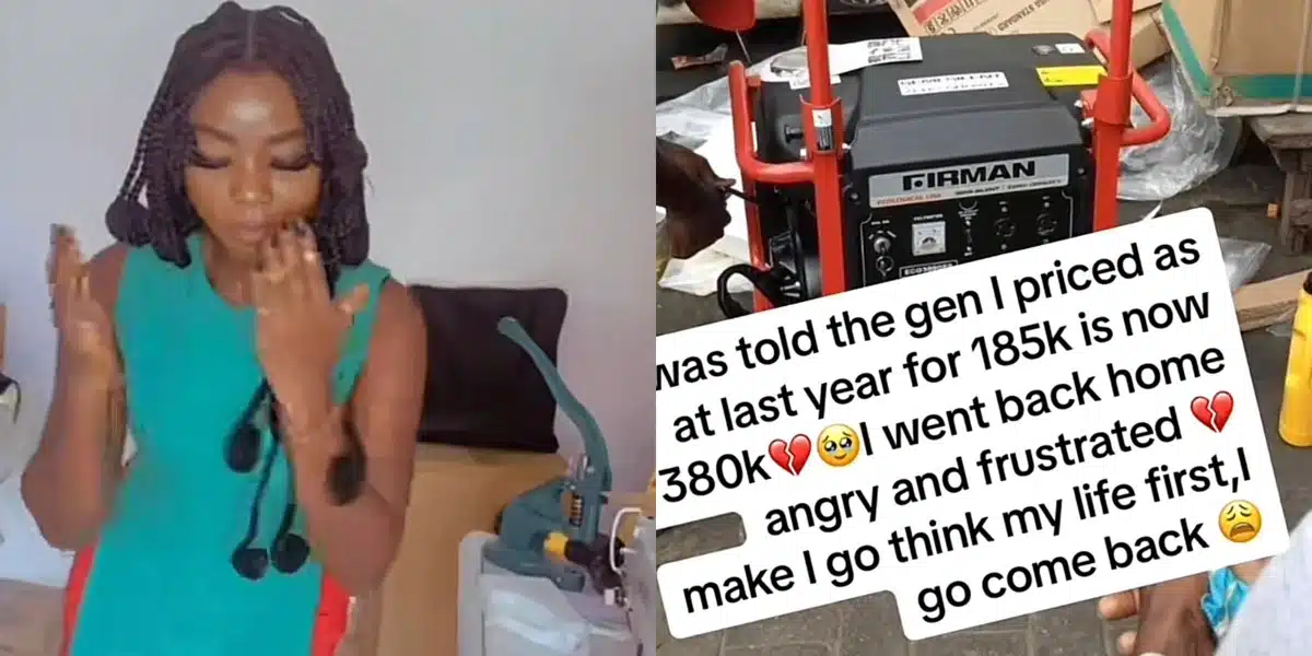 “Nigeria which way now” — Tailor laments after generator doubles its price in just few months