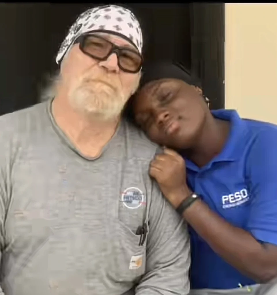 Nigerian lady leaves many jealous as her UK man comes to visit her in Nigeria