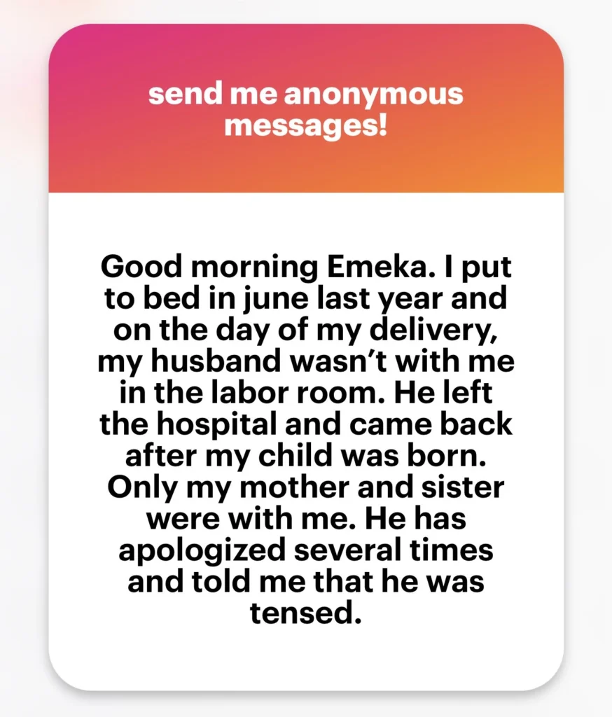 Wife wants divorce over her husband’s absence in the labor room