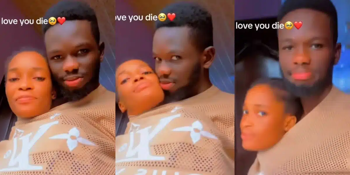 “Let the singles breathe” — Netizens beg loved up couple