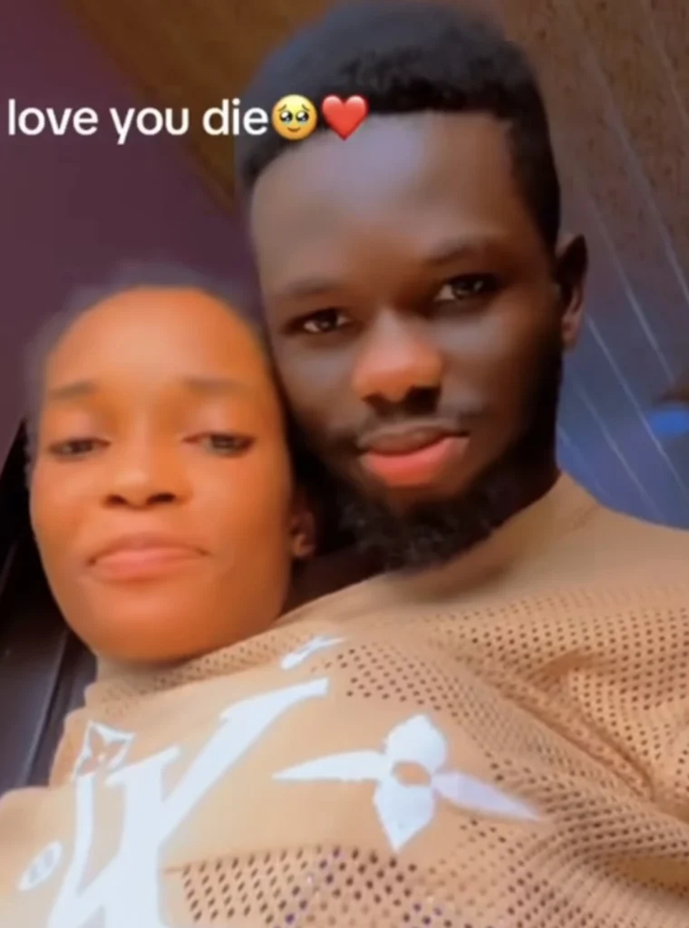 “Let the singles breathe” — Netizens beg loved up couple 