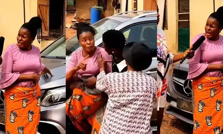 “Call the government to arrest him” — Mother says as her son buys Benz with no source of income