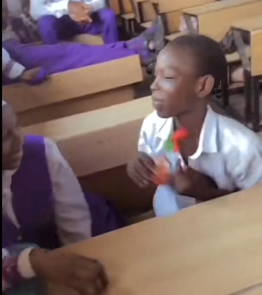 Schoolboy makes many adults jealous as he presents gifts to his student crush 