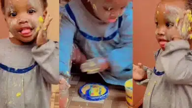 “When they are silent, run and see what’s wrong” — Reactions as mother finds daughter using butter for skincare