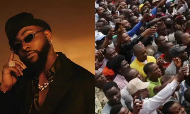 “The entire country is an orphanage home now” — Nigerian citizens beg Davido for alms