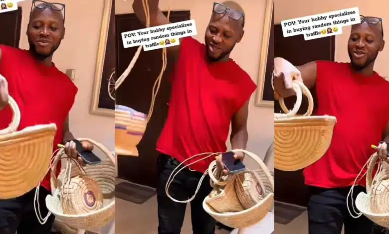 “He will soon buy land in traffic” — Married woman shows off random items her husband gets her on the road