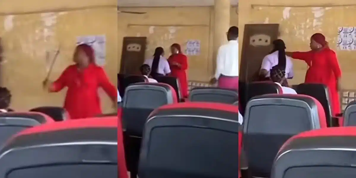 “When no be private university” — Drama as Imsu lecturer flog female student