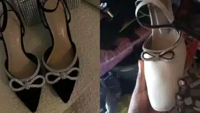 “Just sharpen the tip a little bit” — Netizens advise as lady shows off shoes she ordered vs what she got