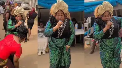 “Na only marriage dey make women humble” — Reactions as woman stuns crowd with rap performance
