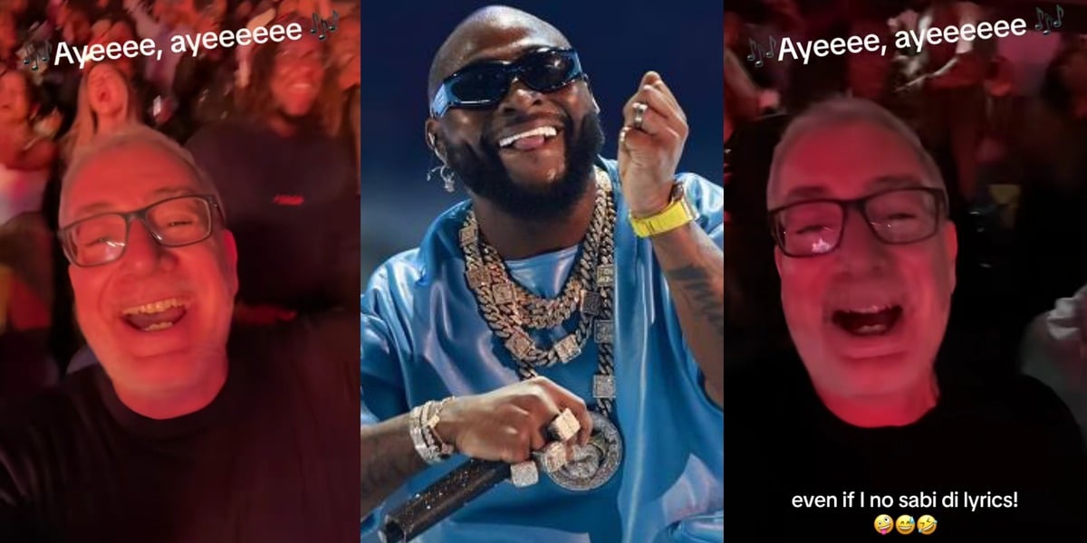 "001 is king of Afrobeat" - International fan breaks the internet, perfectly sings Davido's song 'Aye' at O2 Arena