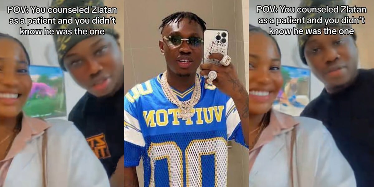 Heartwarming scene as beautiful pharmacist unknowingly counsels Zlatan as a patient at Lekki Hospital