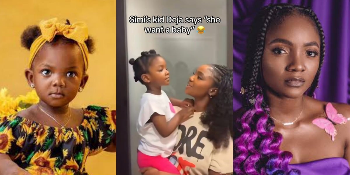 "No, we do not" - Simi shuts down daughter, Deja's request for a baby in hilarious video