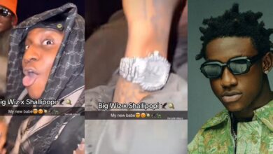 "250$, 300$ or 10,000$?" - Wizkid expresses shyness as Shallipopi keeps camera on, asks about value of his wristwatch