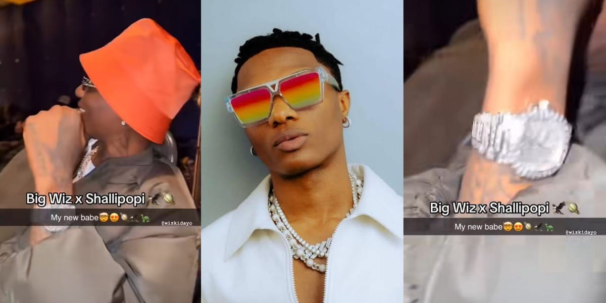 "Big Wiz is too big" - Wizkid turns heads with diamond-encrusted Patek Philippe wristwatch allegedly worth $840k