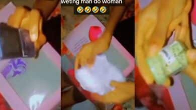 Drama as Nigerian man gifts his girlfriend a fairly used torchlight phone, Aboniki balm as Valentine's gifts