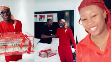 "Awwwwn, this is so cute" - Beautiful wife stuns husband with surprise valentine's gift delivered by Spyro