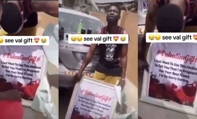 "I'm pregnant for your best friend, I'm sorry" - Man gets heartbreaking news from girlfriend on Valentine's Day