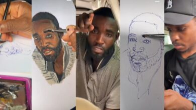 "Bro, you're too good" - Heartwarming act as talented artist creates bus conductor portrait in a moving vehicle