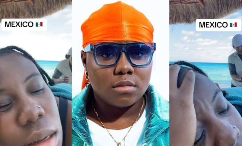 "Is this your ringtone?" - Teni's hilarious beach massage sounds break the internet