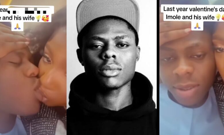 "Miss you so much" - Mohbad’s passionate kiss with wife at son, Liam’s naming surfaces online