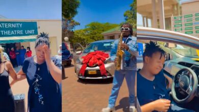 "Push present" - Kenyan woman overwhelmed with joy as husband gifts brand new car following baby's arrival