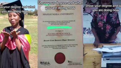 "Madam abeg, cut am into 15 pieces" - Social media erupts as lady flaunts university degree vs. what she's currently doing