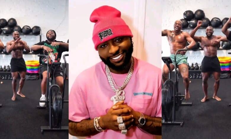 "001 for a reason" - Davido's gym workout video sparks social media buzz