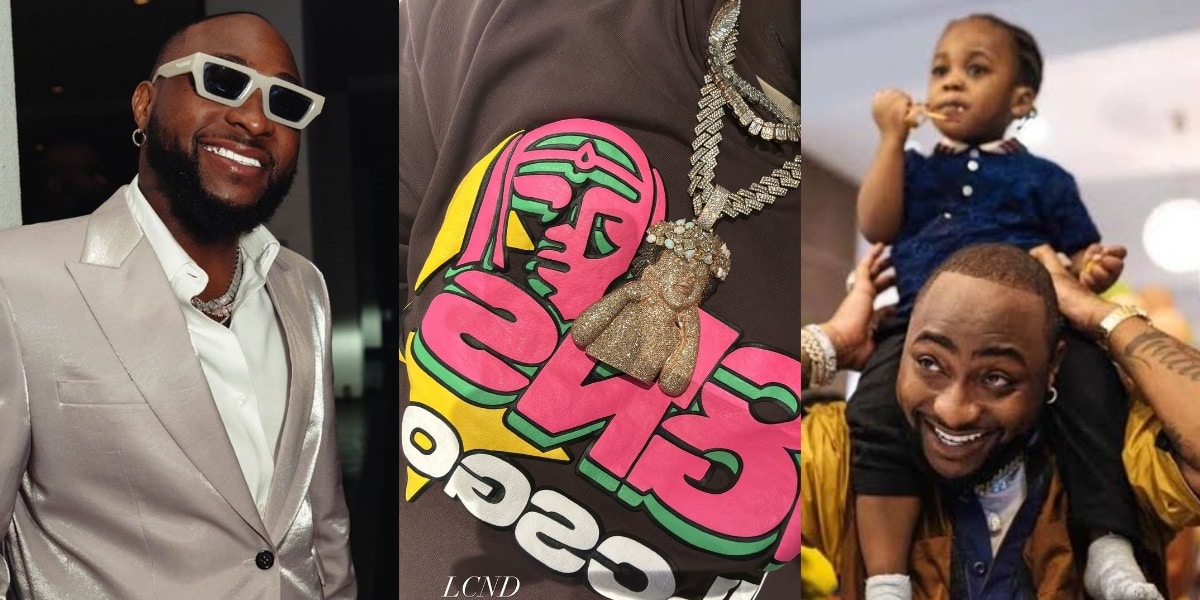Davido shares photo of pendant he got in honor of his late son, Ifeanyi