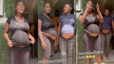 "What's going on here?" – Reactions trail Mercy Johnson's expression as she rants at man on set
