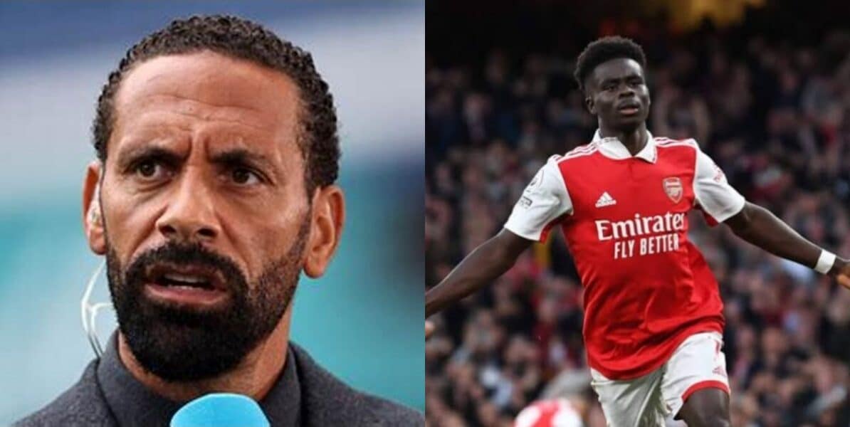 Rio Ferdinand insists Arsenal’s Bukayo Saka not yet world class, despite recent records