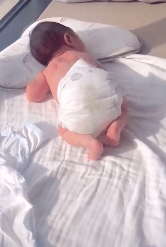 Adorable video of little baby's hilarious sleeping position goes viral, it stuns many