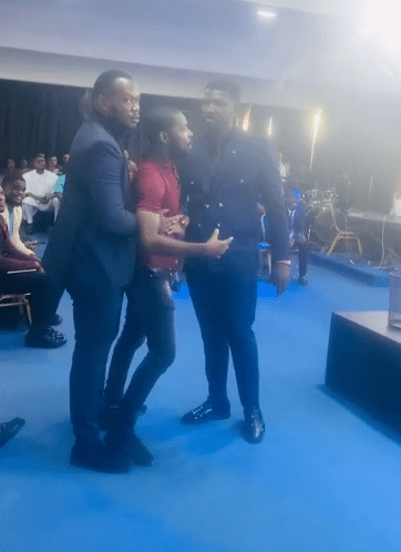 man disrupts proposal church