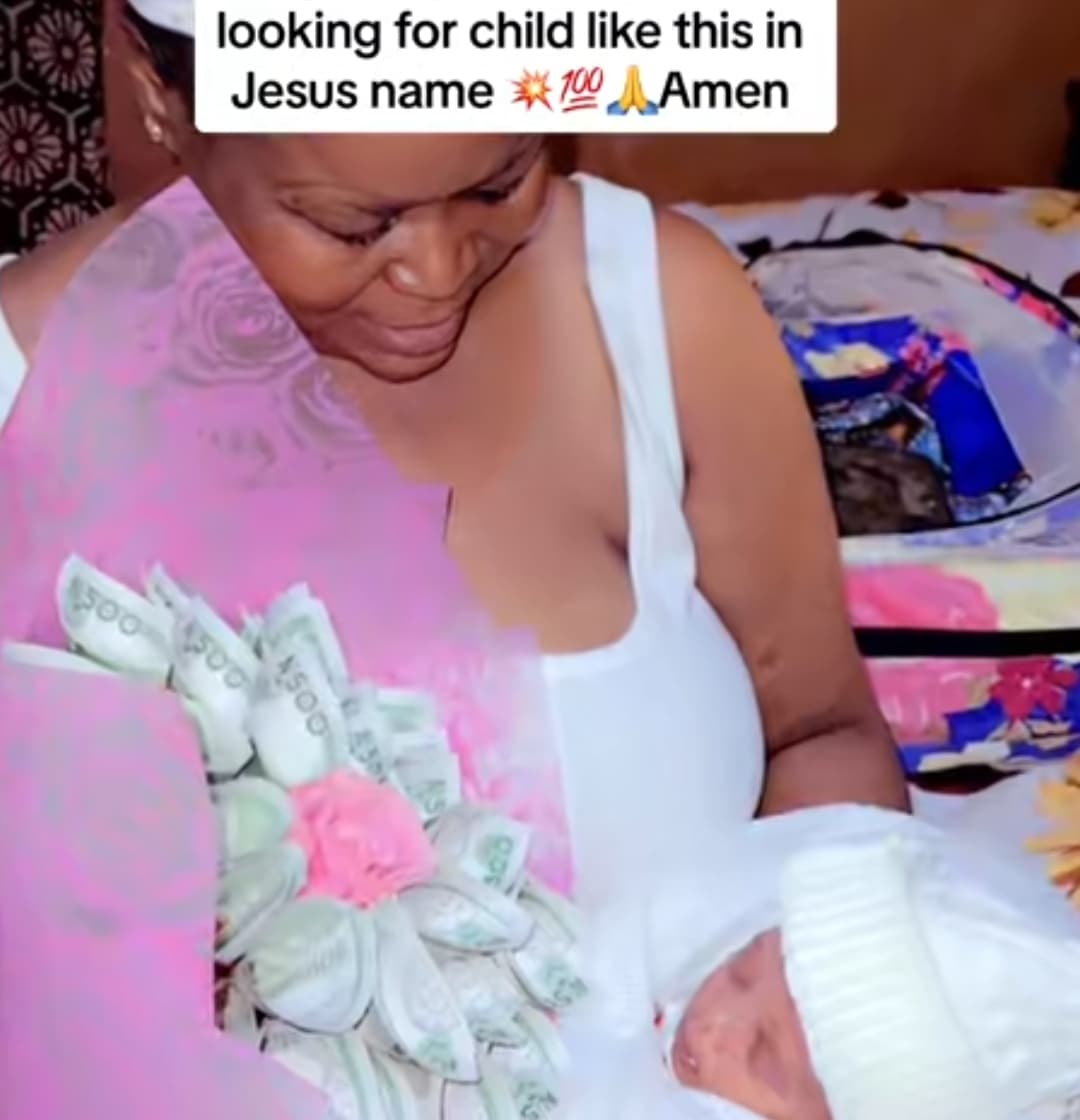 "She waited 50 years" - Internet cheers as elderly woman defies odds, gives birth to baby girl after 50 years of marriage