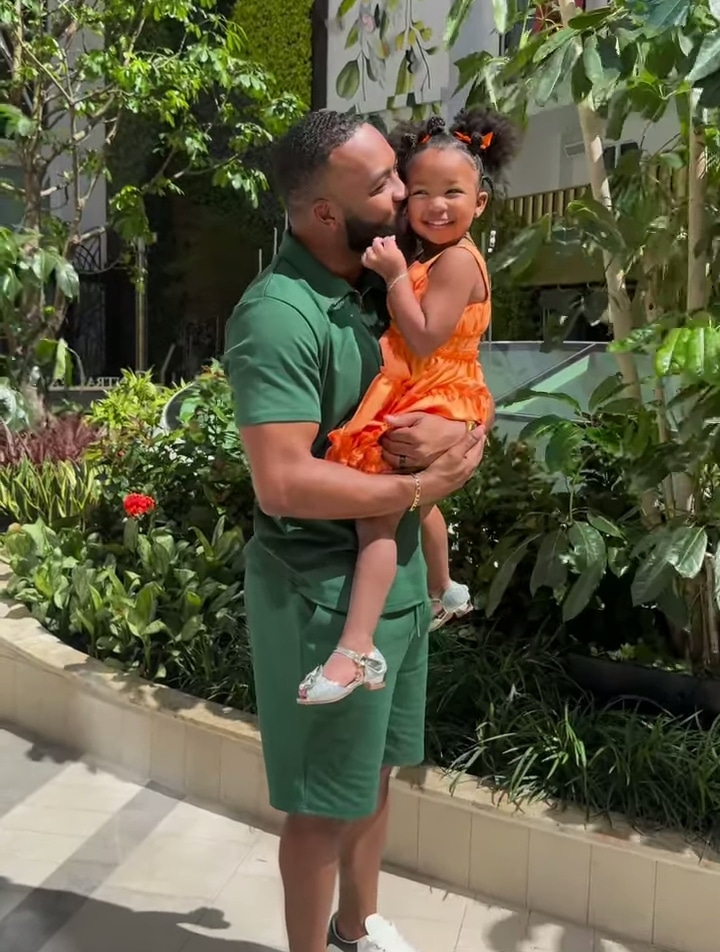 "That's not your husband; that's my dad" – Little girl tell mother as she locks lip with hubby