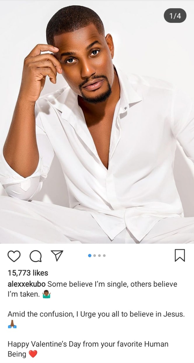 Alexx Ekubo Valentine's day