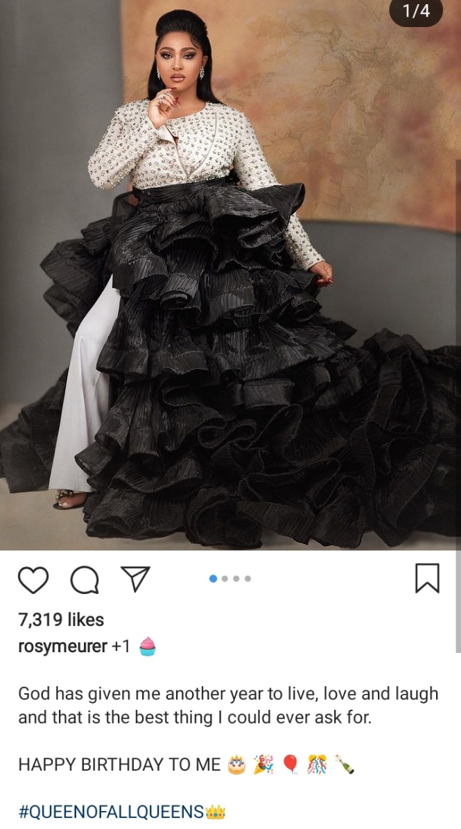 Olakunle Churchill celebrates wife, Rosy Meurer on her birthday