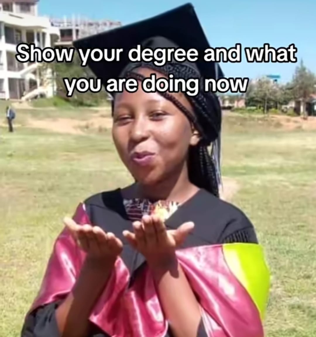 "Madam abeg, cut am into 15 pieces" - Social media erupts as lady flaunts university degree vs. what she's currently doing