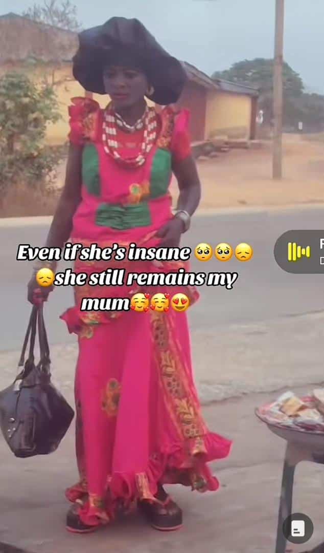 "She still remains my mum" - Lady heartbroken on seeing mentally challenged mother on the road