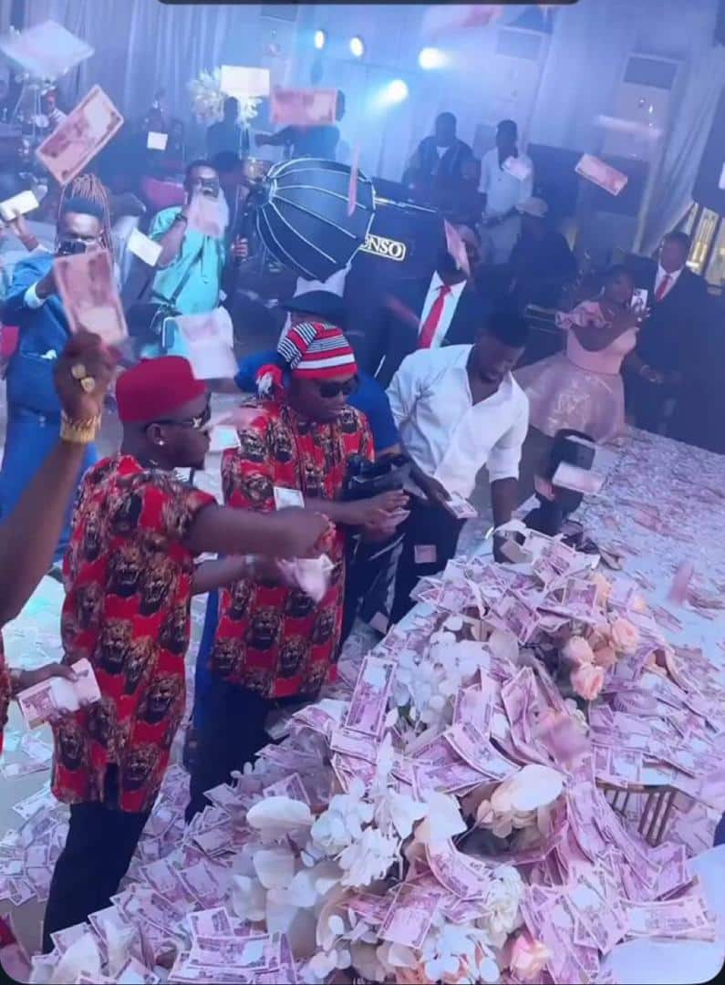 Speculations trail stash of money spent by businessmen at wedding
