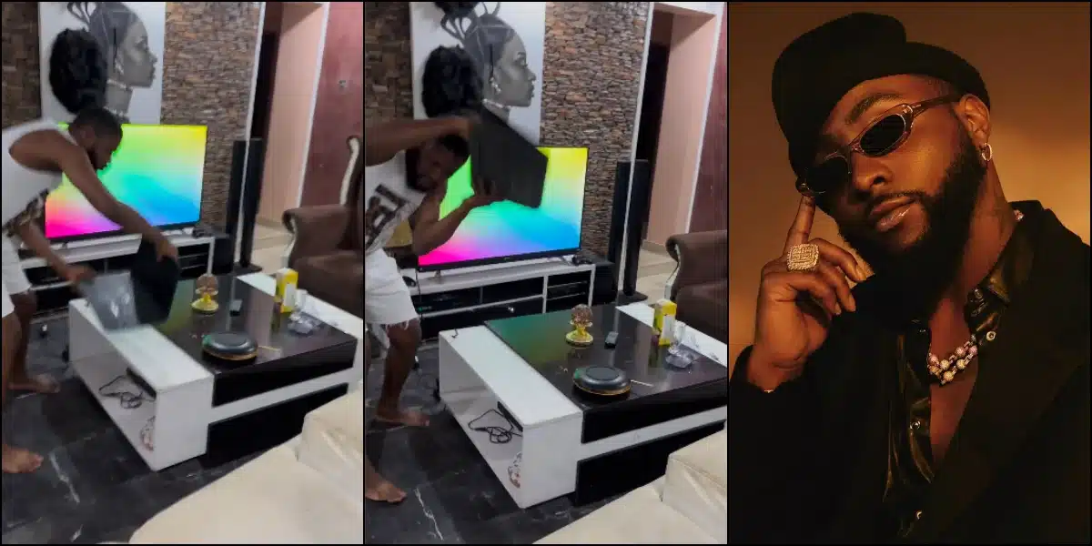 Davido's fan breaks laptop Grammy nominations