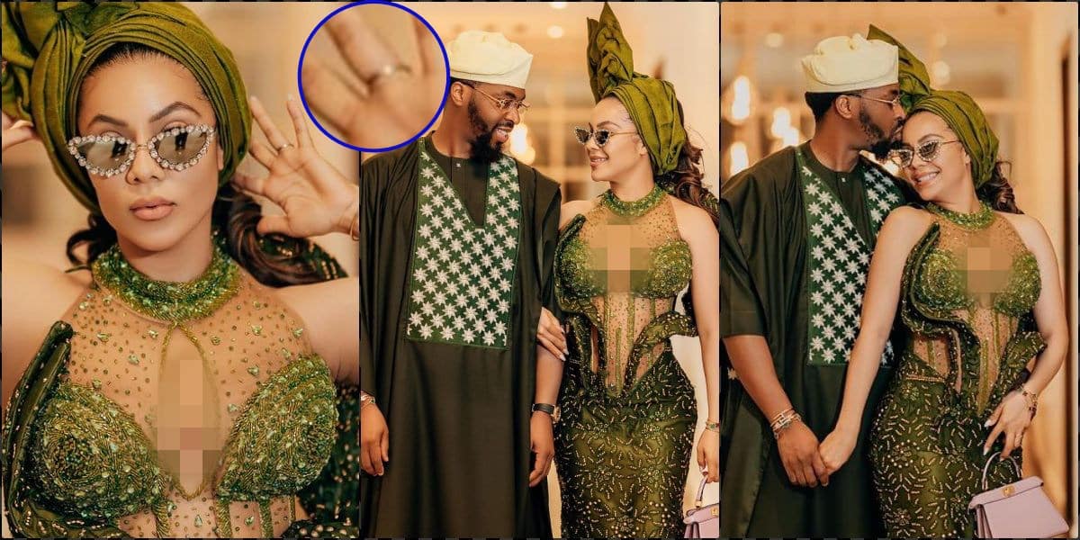 Maria Chike sparks marriage rumour as she flaunts alleged wedding ring