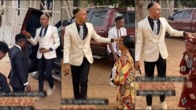 Church members welcome Apostle Amos Isah in grand style, netizens grumble