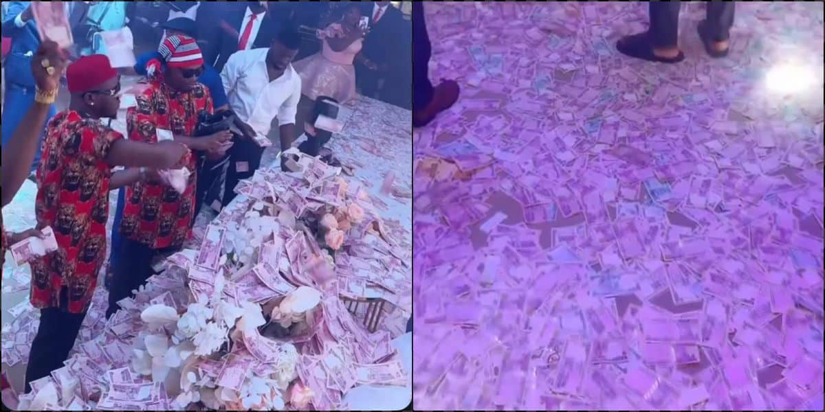 Speculations trail stash of money spent by businessmen at wedding